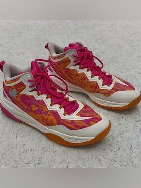 Moolah Neovolt Pro V2 Pink Orange White Basketball Shoes Women's Size 11 GUC